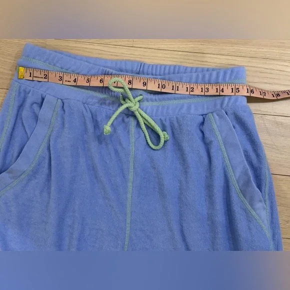 NEW Free People M Terry Sweatpants  Joggers Blue Grape Mist NWT - Picture 6 of 8